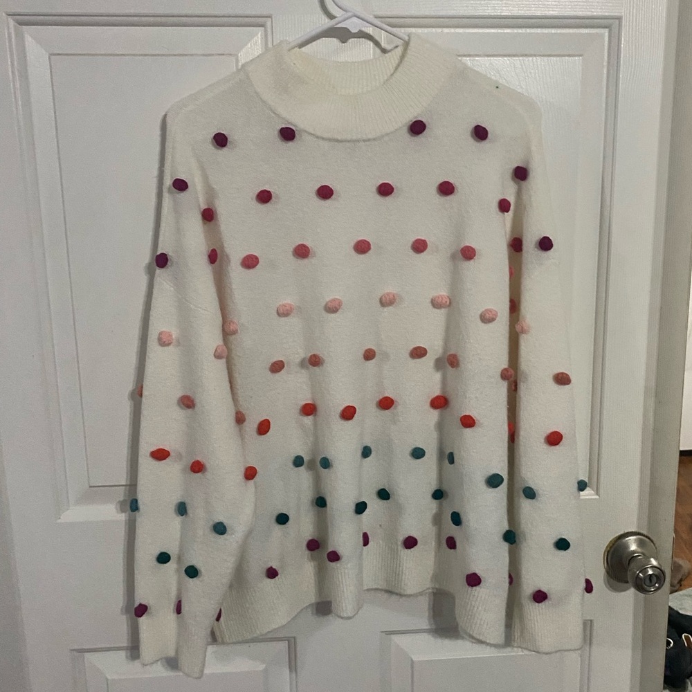 CeCe pom pom sweater